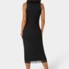 Powermesh Rhinestone Sleeveless Maxi Dress